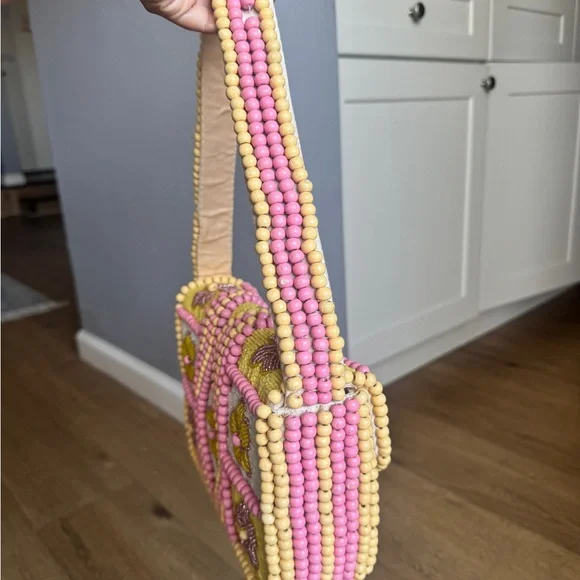 BUTTER BLOSSOM BEADED BAG - Picture 3 of 12